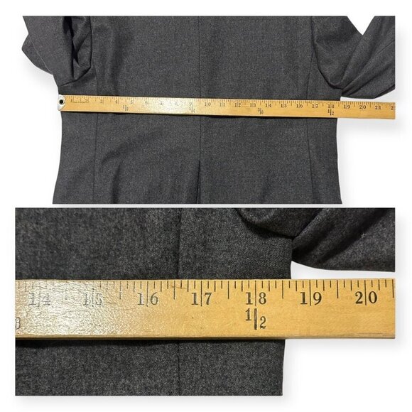 Miu Miu Gray Virgin Wool Blazer Jacket, Size 46Italy,‎ M/L - Picture 11 of 13